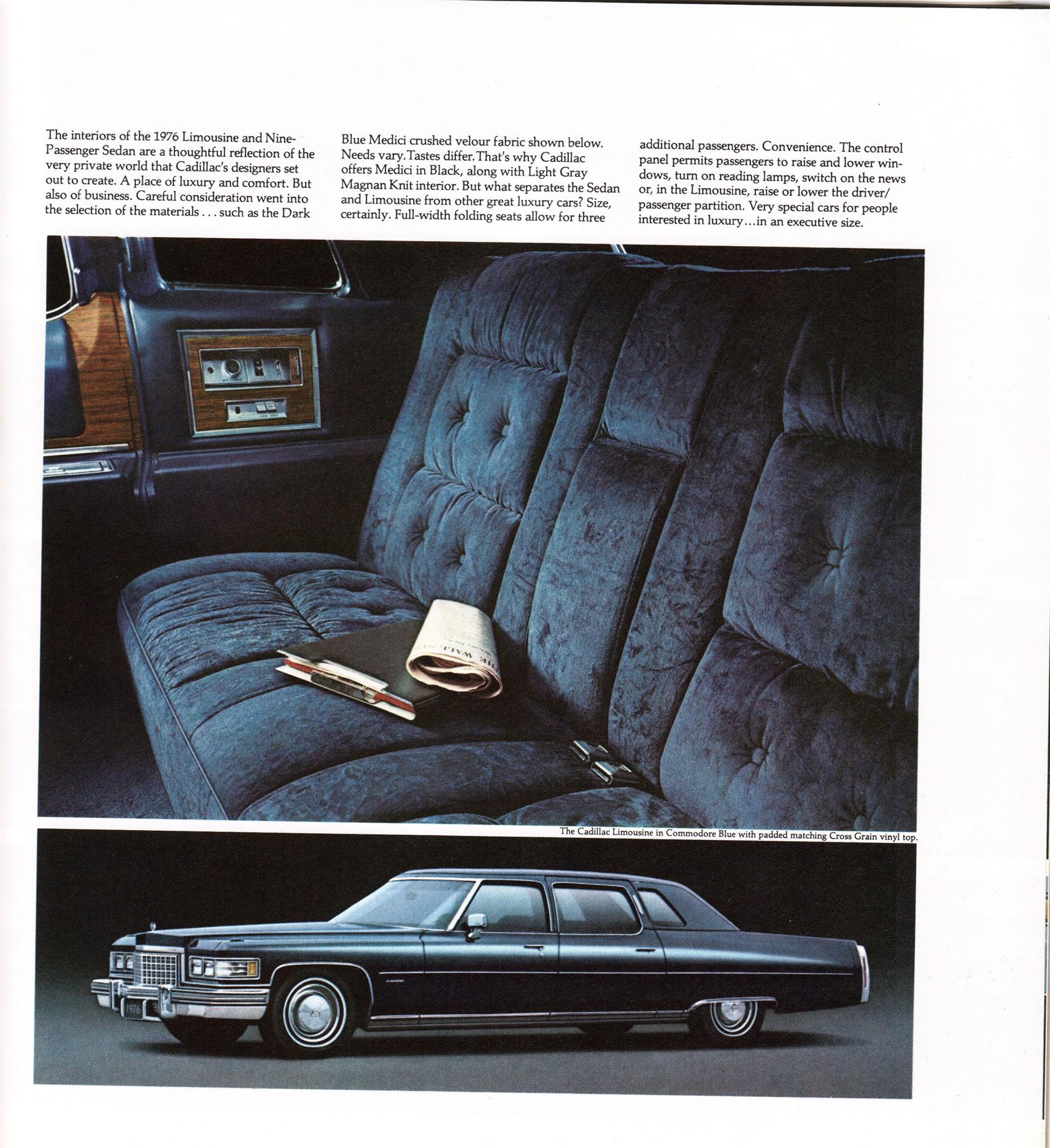 1976 Cadillac Brochure Page 9
